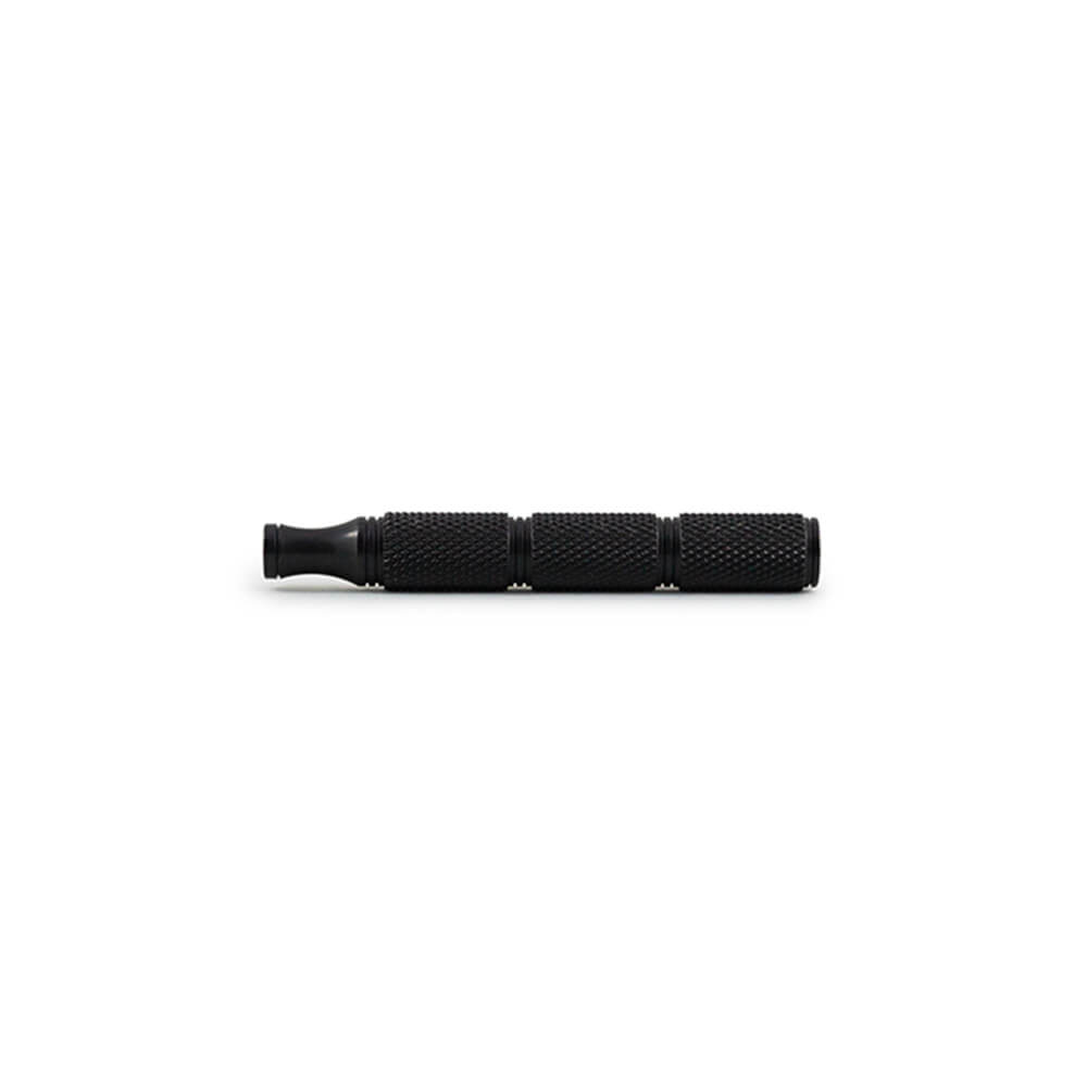 HANDLE ONLY) RazoRock Super Knurl Handle - BLACK Cerakote Aluminum