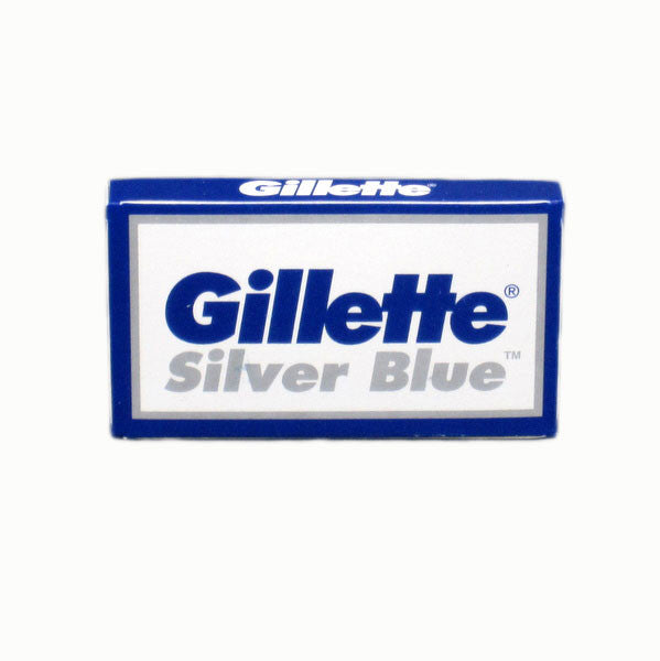 50 Gillette Silver Blue DE Blades, 10 packs of 5(50 blades)-Gillette-ItalianBarber