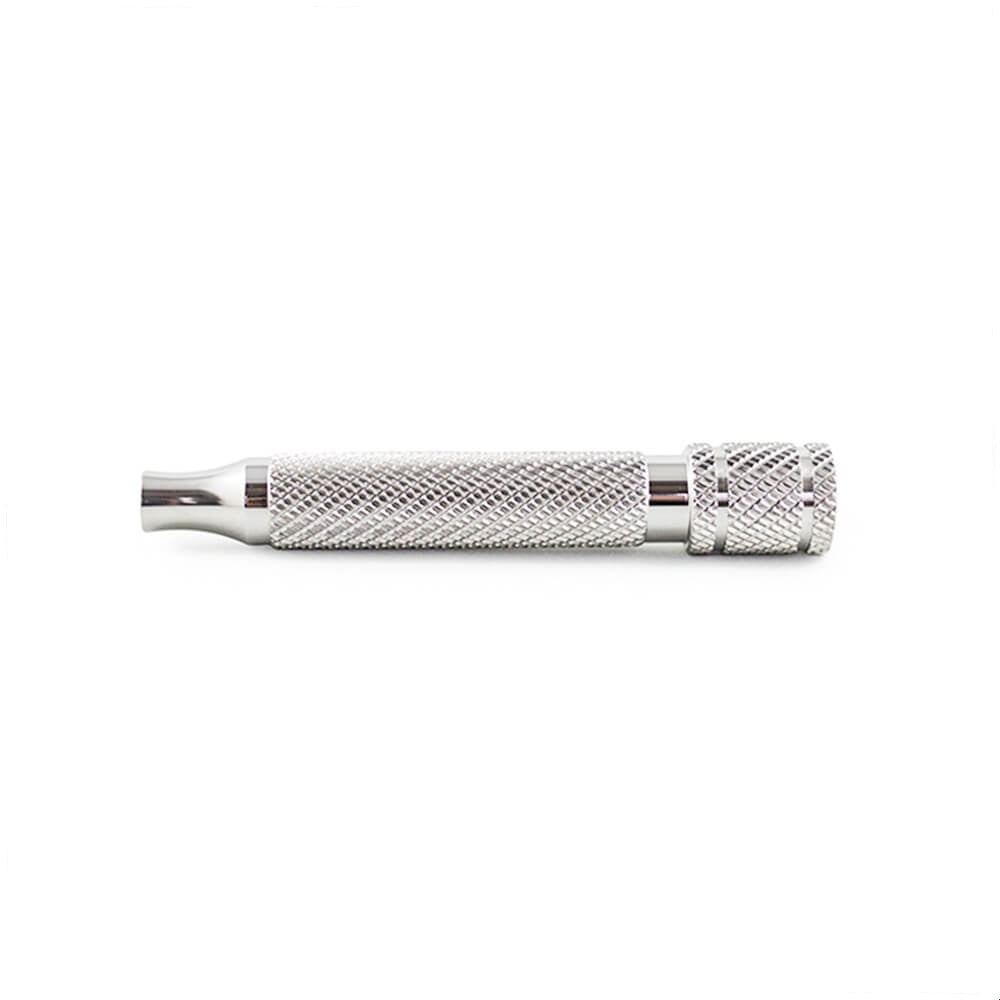 HANDLE ONLY) RazoRock Barber Pole Handle - 316L Stainless Steel
