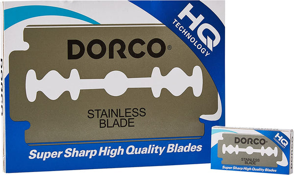 Dorco ST-300 Platinum Stainless Double Edge Razor Blades - Blue Pack - 100 Blades-Dorco-ItalianBarber