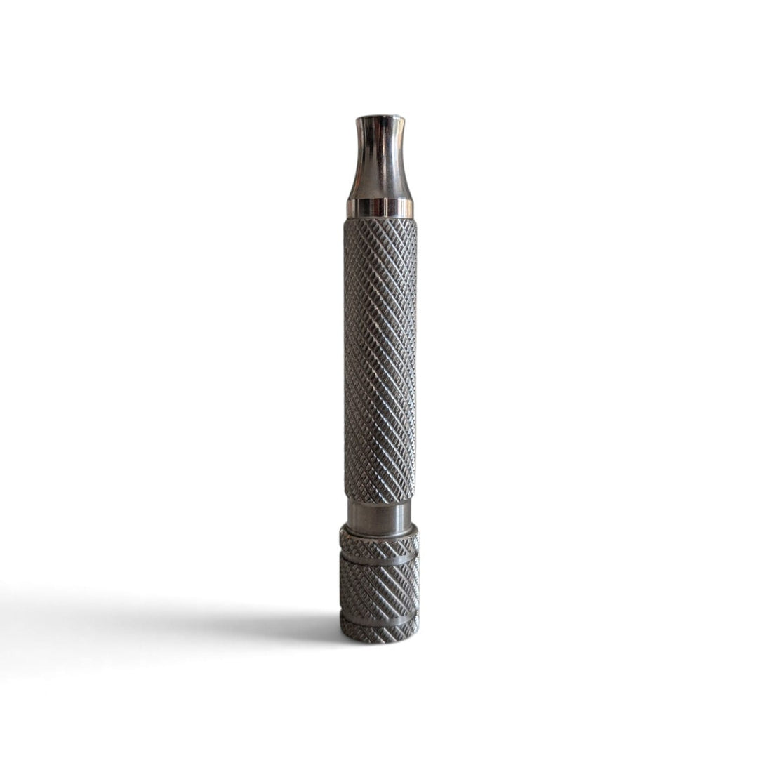 (HANDLE ONLY) RazoRock Barber Pole Handle - Titanium