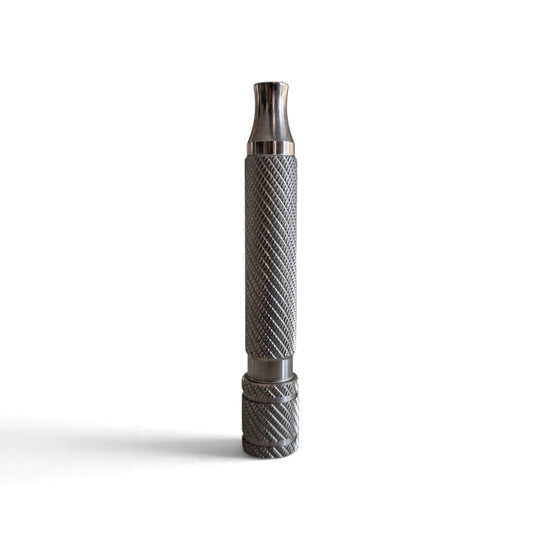 (HANDLE ONLY) RazoRock Barber Pole Handle - Titanium