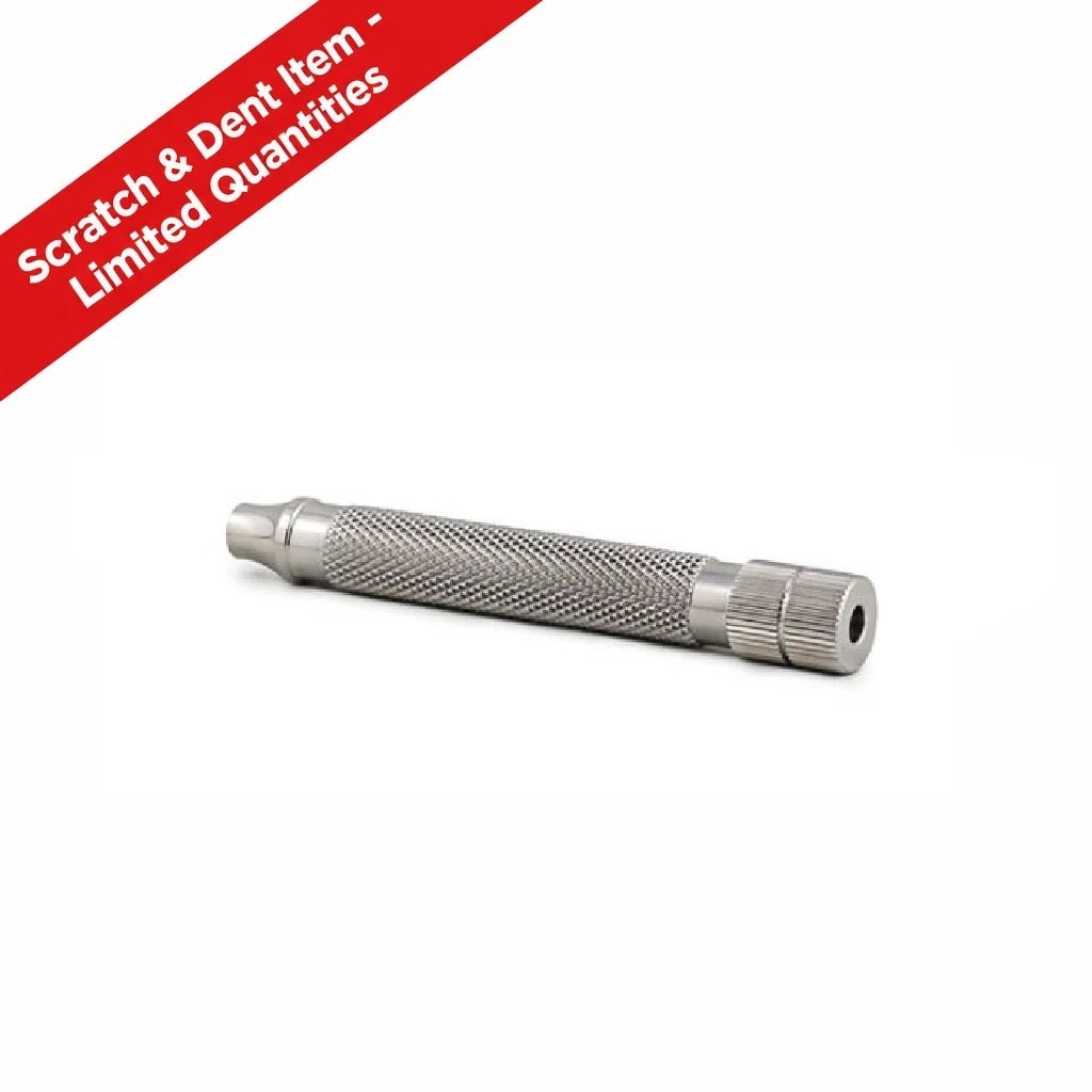 (HANDLE ONLY) RazoRock HOLLOW HD LONG (100mm) Handle - 316L Stainless Steel - Scratch & Dent (S&D)-RazoRock-ItalianBarber