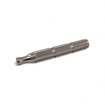(HANDLE ONLY) RazoRock Super Knurl Handle - Titanium-RazoRock-ItalianBarber