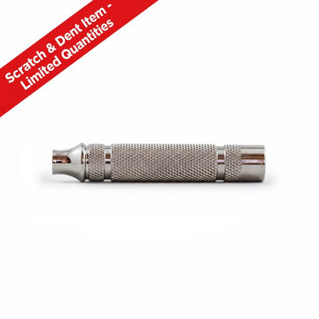 (HANDLE ONLY) RazoRock Vintage THICK Bar Handle - 316L Stainless Steel - SCRATCH & DENT