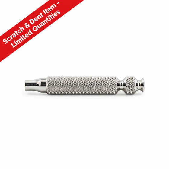 (Handle Only) RazoRock UFO Razor Handle - 316L Stainless Steel - Scratch & Dent (S&D)