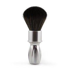 (SPECIAL EDITION) RazoRock 400 Synthetic Shaving Brush - Silver Handle With NOIR Plissoft-RazoRock-ItalianBarber