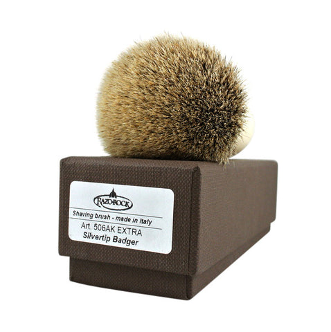 RazoRock Chubby Extra Silvertip Badger Shaving Brush - Ivory Handle 506 - (For Kits - CSKB)-RazoRock-ItalianBarber