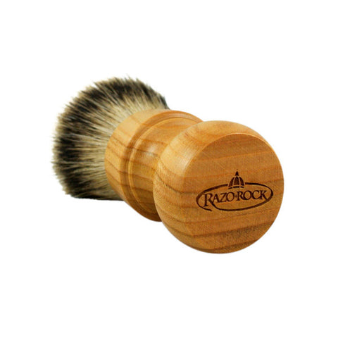 RazoRock Chubby Extra Silvertip Badger Shaving Brush - Cherry Wood 506 Handle (506CKnic)-RazoRock-ItalianBarber