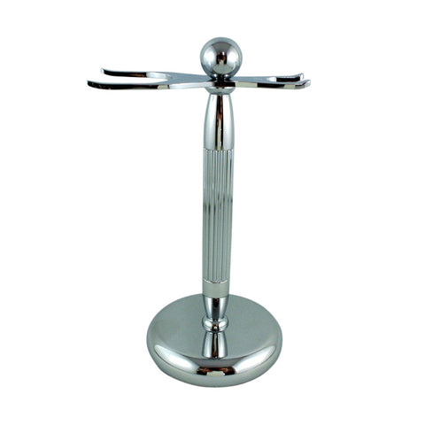 RazoRock Lined Chrome Razor and Brush Stand - #5 Fatboy-RazoRock-ItalianBarber