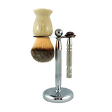 RazoRock Lined Chrome Razor and Brush Stand - #5 Fatboy-RazoRock-ItalianBarber