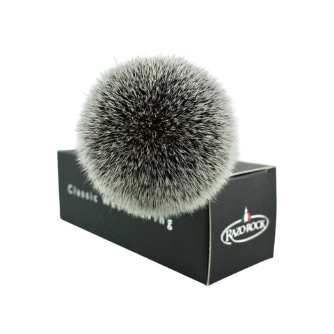 (Chrome) RazoRock Chrome Silvertip Plissoft Synthetic Shaving Brush-RazoRock-ItalianBarber