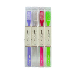 Acca Kappa Medium Nylon Toothbrush Rounded Tip - Model 570/4-Acca Kappa-ItalianBarber