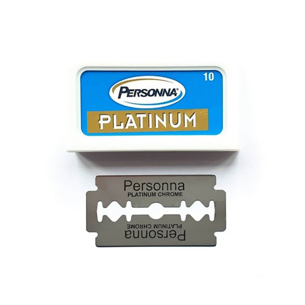 10 Personna Platinum Double Edge Blades, 1 pack of 10(10 blades)-Personna-ItalianBarber