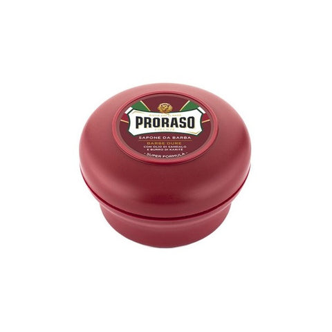 (Red Soap) Proraso Shaving Soap Jar - Sandalwood with Shea Butter - For Tough Beards-Proraso-ItalianBarber