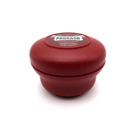 (Red Soap) Proraso Shaving Soap Jar - Sandalwood with Shea Butter - For Tough Beards-Proraso-ItalianBarber