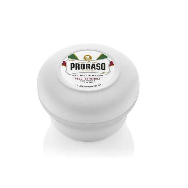 (White Soap) Proraso Shaving Soap Jar - Green Tea and Oat - For Sensitive Skin-Proraso-ItalianBarber