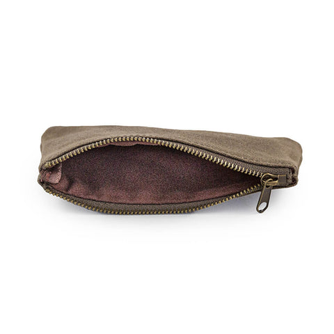 RazoRock Water Repellant Waxed Canvas Zippered Razor Pouch-RazoRock-ItalianBarber