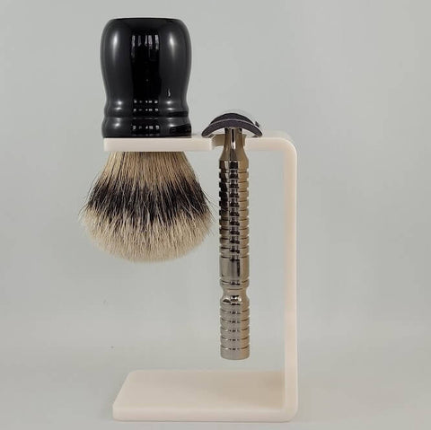 RazoRock Universal Shaving Brush & Razor Stand (Choice of Black or Ivory)-RazoRock-ItalianBarber