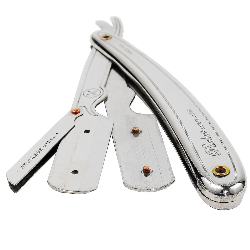 Parker SR1 Stainless Steel Straight Edge Shavette Razor