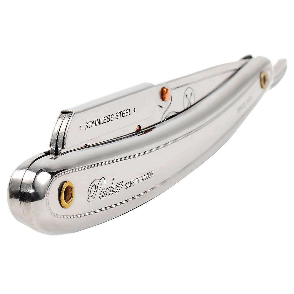 Parker SR1 Stainless Steel Straight Edge Shavette Razor – ItalianBarber