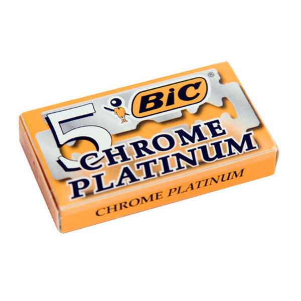 20 Bic Chrome Platinum Double Edge Blades, 4 packs of 5(20)-Bic-ItalianBarber