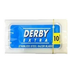 10 Derby (Blue) Extra Super Stainless Double Edge Stainless Steel Razor Blades (1 Pack of 10)-Derby-ItalianBarber