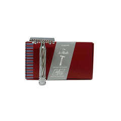 Fatip Lo Storto Slant Double Edge Safety Razor - Chrome Open Comb 42138-Fatip-ItalianBarber