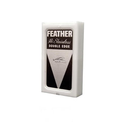 50 Feather New Hi-Stainless DE Blade, 10 packs of 5(Black Packs)-Feather-ItalianBarber