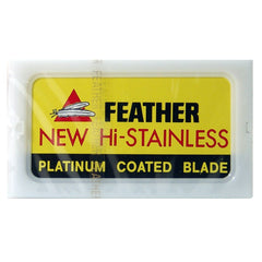 10 Feather New Hi-Stainless DE Blade, 1 Pack of 10 (10 Blades) - (For Kits - CSKB)-Feather-ItalianBarber