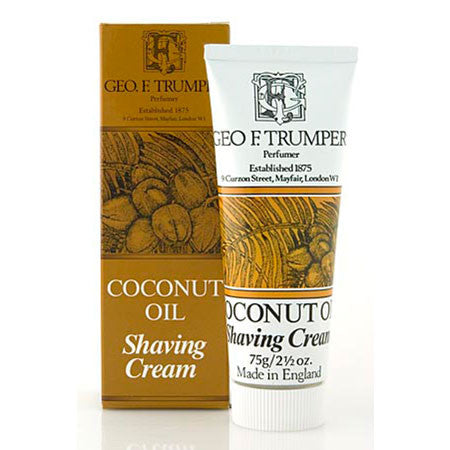 Geo F Trumper Coconut Oil Soft Shaving Cream Travel Tube 75g-Geo F Trumper-ItalianBarber