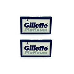 10 Gillette Platinum Double Edge Blades, 2 packs of 5(10 blades)-Gillette-ItalianBarber