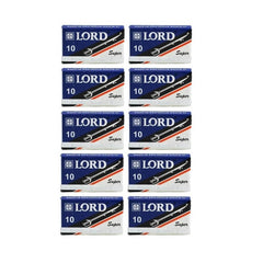 100 Lord Super Stainless DE Blade, 10 packs of 10 (100 blades)-Lord-ItalianBarber