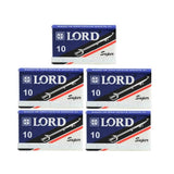 50 Lord Super Stainless DE Blade, 5 packs of 10 (50 blades)-Lord-ItalianBarber