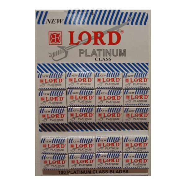 100 Lord Platinum DE Blade, 20 packs of 5 (100 blades)-Lord-ItalianBarber