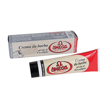 Omega Shave Cream Tube with Eucalyptus Oil-Omega-ItalianBarber