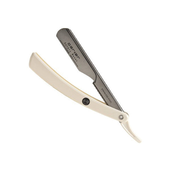 Parker Push Type Blade Load Stainless Steel Shavette Razor-White-Parker-ItalianBarber