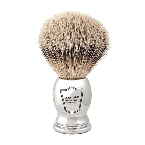 Parker 100% Silvertip Badger Chrome Handle Shaving Brush-Parker-ItalianBarber