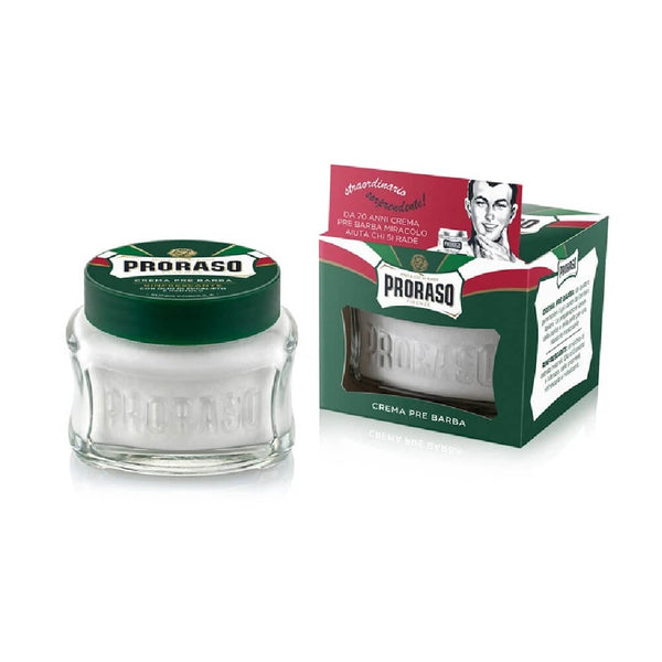 (Green Jar) Proraso Pre & Post Cream - Menthol and Eucalyptus - (For Kits - CSKB)-Proraso-ItalianBarber