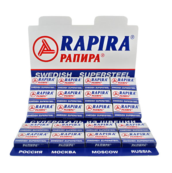 10 Rapira Swedish Supersteel Blades, 2 packs of 5 (10 blades)-Rapira Blades-ItalianBarber