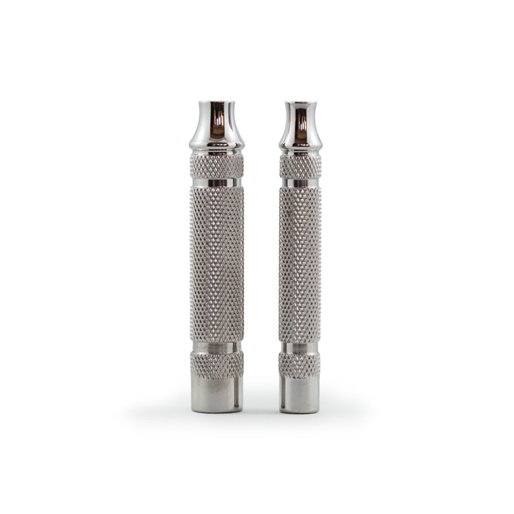 HANDLE ONLY) RazoRock Vintage THIN Bar Handle - 316L Stainless
