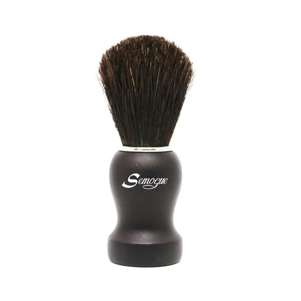 Semogue Pharos-C3 Pure Black Horse Shaving Brush - Black Handle-Semogue-ItalianBarber