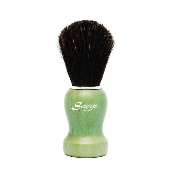 Semogue Pharos-C3 Pure Black Horse Shaving Brush - Ocean Green Handle-Semogue-ItalianBarber