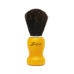 Semogue Pharos-C3 Pure Black Horse Shaving Brush - Yellow Handle-Semogue-ItalianBarber