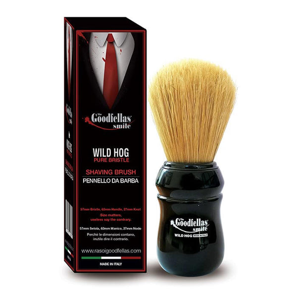 The Goodfellas' smile Pure Boar Bristle Shaving Brush - Wild Hog-The Goodfellas' smile-ItalianBarber