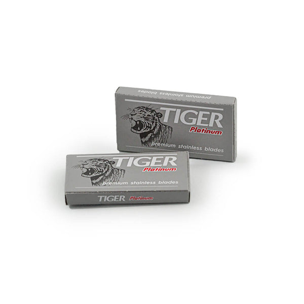 10 Tiger Platinum Double Edge Safety Razor Blades, 2 packs of 5 (10 blades)-Tiger-ItalianBarber