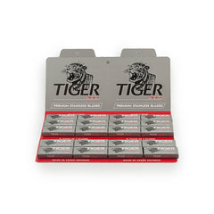 100 Tiger Platinum Double Edge Safety Razor Blades, 20 packs of 5 (100 blades)-Tiger-ItalianBarber