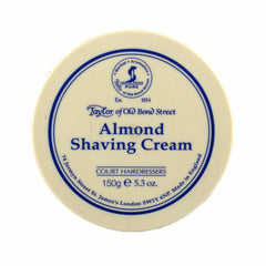 Taylor of Old Bond Street Shaving Cream Bowl, Almond 150g-Taylor of Old Bond Street-ItalianBarber