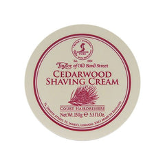 Taylor of Old Bond Street Shaving Cream Bowl, Cedarwood 150g-Taylor of Old Bond Street-ItalianBarber