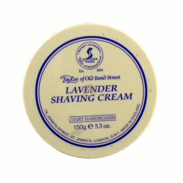 Taylor of Old Bond Street Shaving Cream Bowl, Lavender 150g-Taylor of Old Bond Street-ItalianBarber